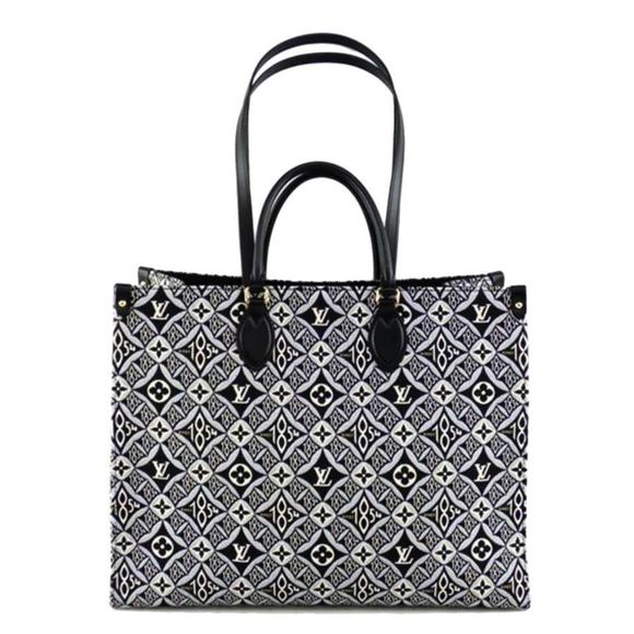 Louis Vuitton On The Go GM Monogram Jacquard Since 1984 Shoulder Bag - Picture 1 of 5
